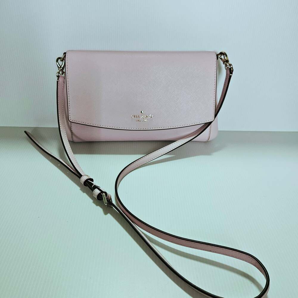 Kate Spade Cameron Saffiano Leather Convertible Crossbody Bag - Pale Vellum
